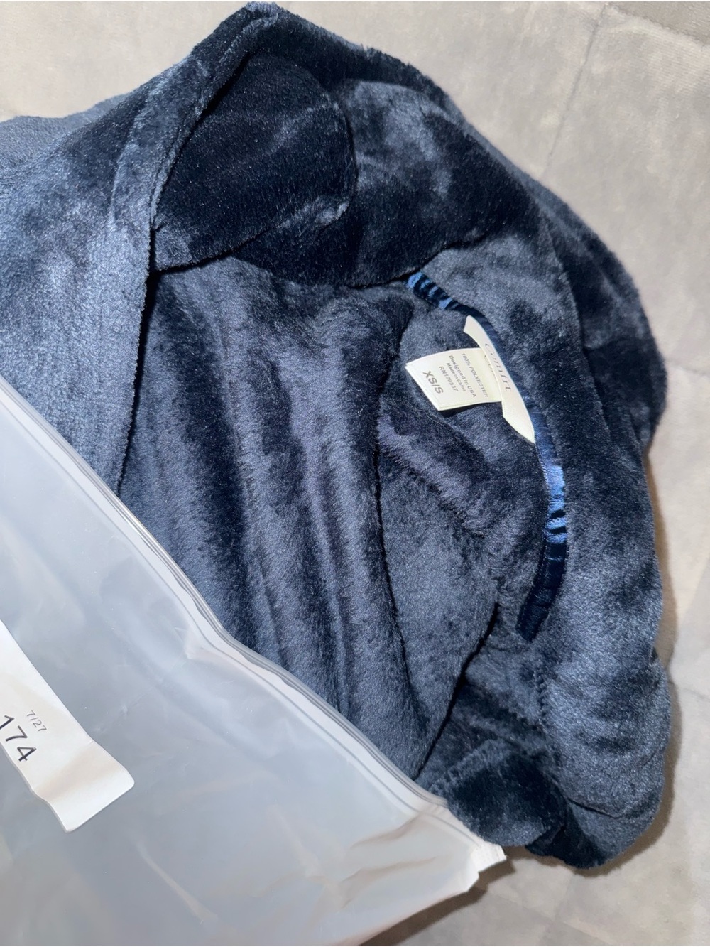 Comfrt Dreamday Robe - Navy - Picture 4 of 4